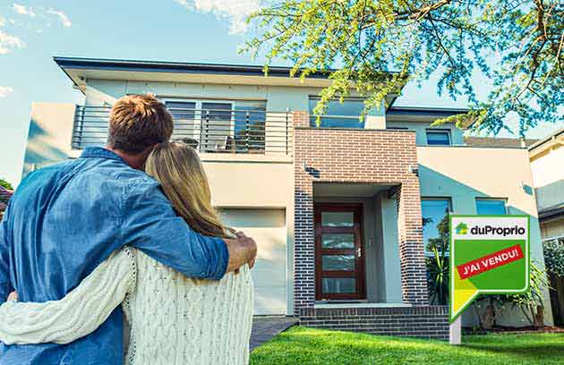 Couple looking at their new house Couple looking at their new house